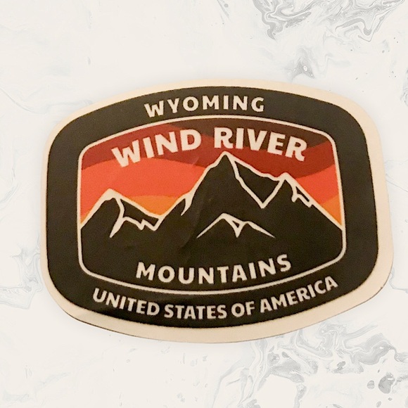 Wyoming Wind River Matte Finish PVC Removable Waterproof Decor Accent Sticker - Picture 2 of 8